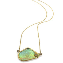 Load image into Gallery viewer, Antiquity 20K Single Paisley Design Necklace with Antique Glass - Coomi
