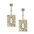 20K Affinity Aquamarine and Opal Earrings - Coomi