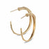 20K Vitality Branch Diamond Hoop Earrings - Medium - Coomi
