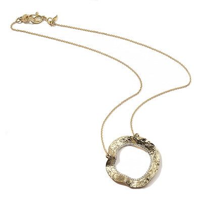 Serenity 20K Open Large Flower Necklace