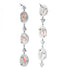 Trinity Three Tier Opal Earring in 18K White Gold with Diamonds - Coomi