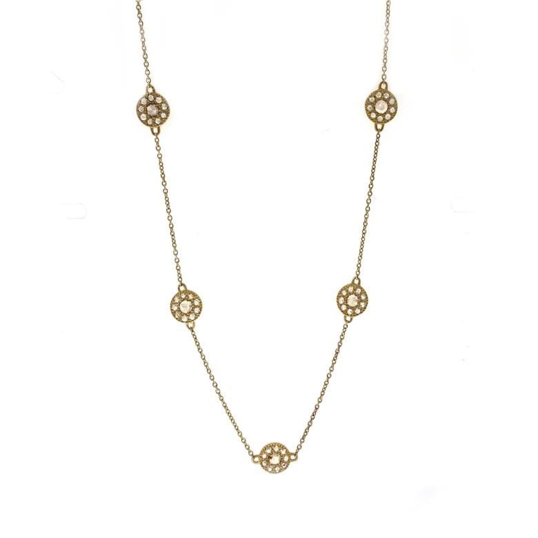 Eternity 20K Spaced Gold Necklace - Coomi