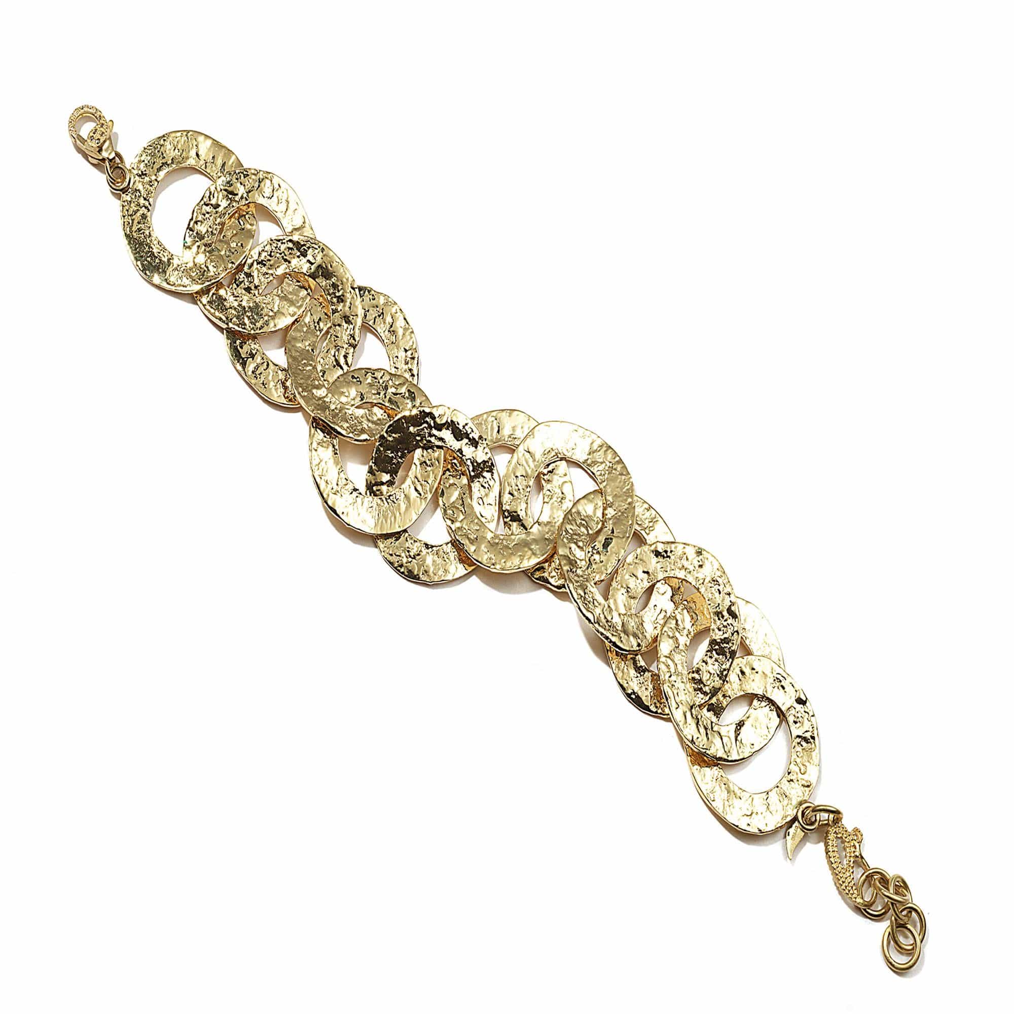 Serenity Bracelet in 20K with Open Flower Design and Diamonds - Coomi