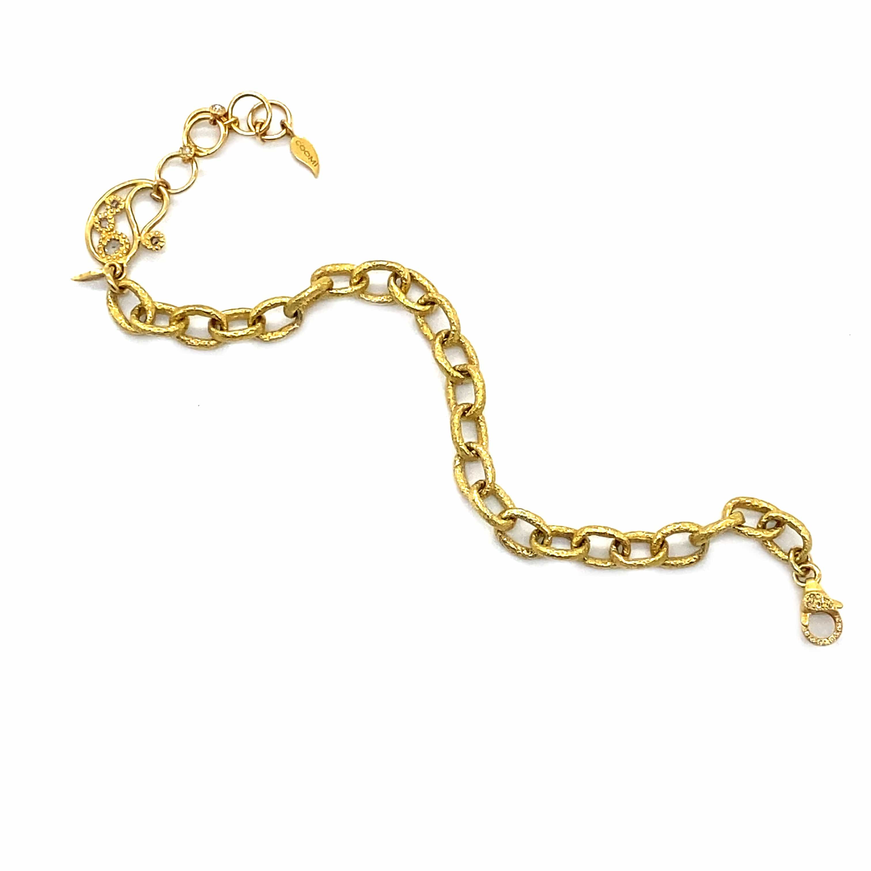 Antiquity 20K Yellow Gold Link Bracelet - 7