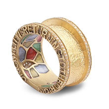 Load image into Gallery viewer, Sagrada Passion Ring in 20K Yellow Gold with Diamonds - Coomi
