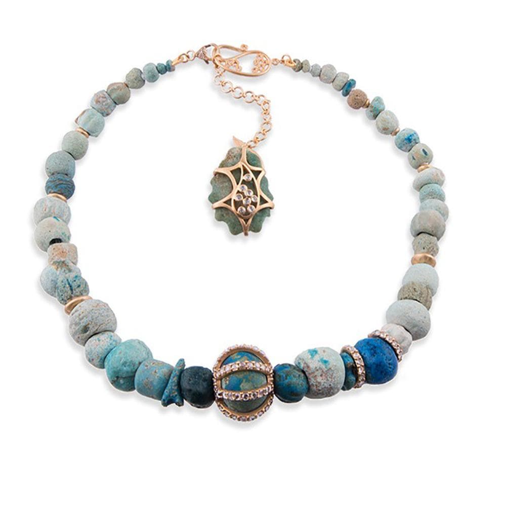 Antiquity 20K Egyptian Beads Necklace - Coomi