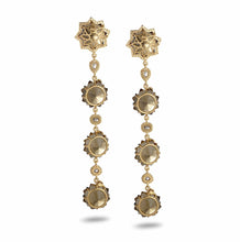 Load image into Gallery viewer, Sagrada Kaleidoscope Earrings with Cognac Quartz and Diamonds - Coomi
