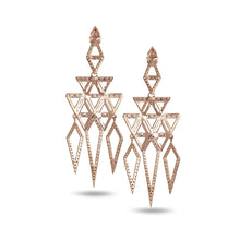 Load image into Gallery viewer, 18K Rose Gold Sagrada Glory Chandelier Earrings - Coomi
