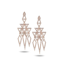 Load image into Gallery viewer, 18K Rose Gold Sagrada Glory Chandelier Earrings - Coomi
