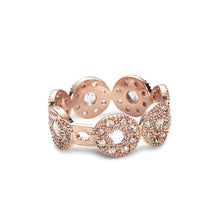 Load image into Gallery viewer, Eternity Opera Ring in 18K Pink Gold with Rose-Cut Diamonds - Coomi

