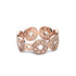 Eternity Opera Ring in 18K Pink Gold with Rose-Cut Diamonds - Coomi