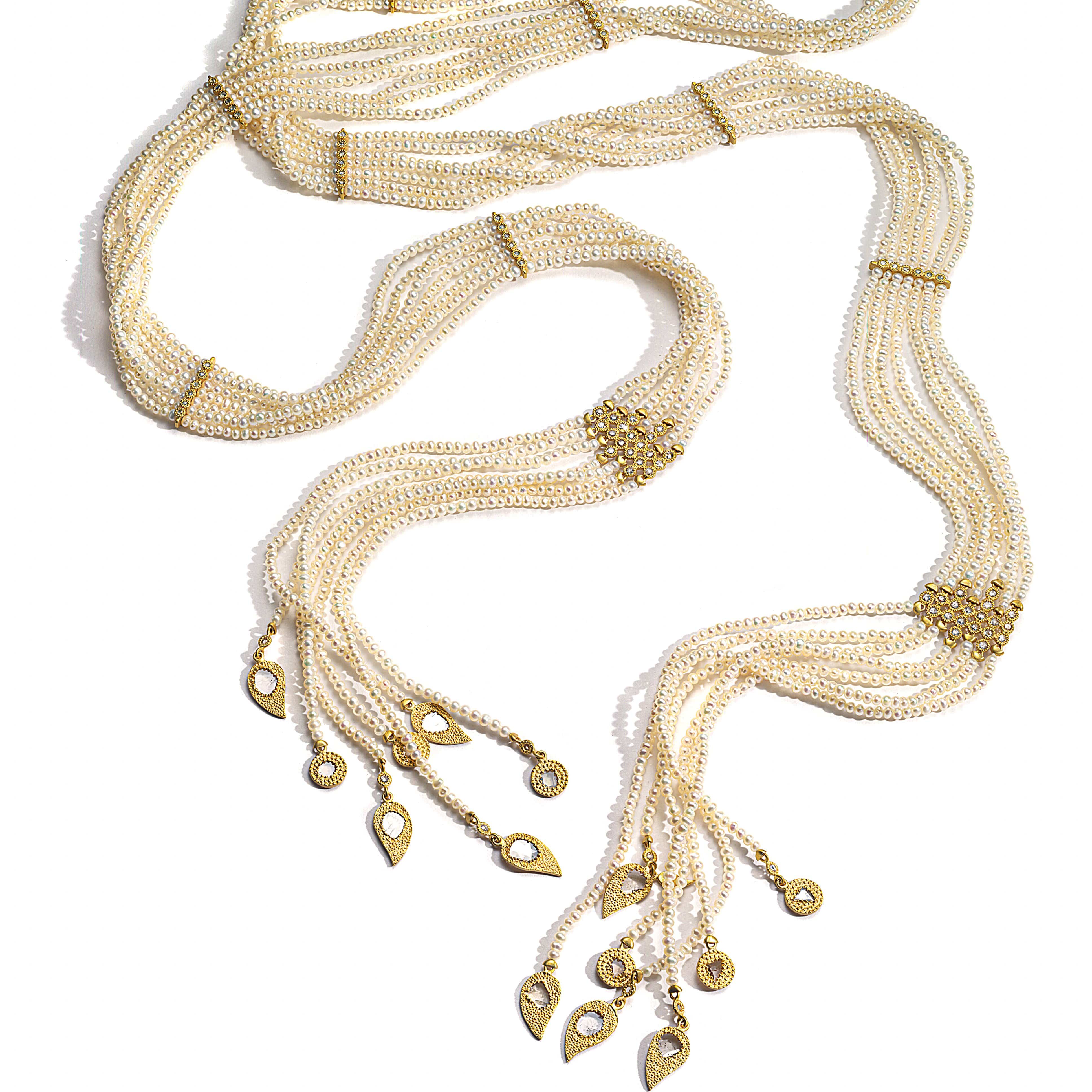 Affinity 20K Yellow Gold Pearl Lariat - Coomi