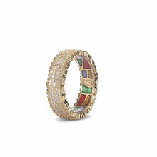 Load image into Gallery viewer, 20K &quot;Light is a Divine Expression&quot; and &quot;Sunshine is the Best Painter&quot; Diamond Ring - Coomi
