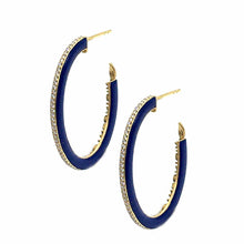 Load image into Gallery viewer, Sagrada Yellow Gold Passion Diamond Hoop Earrings - Coomi

