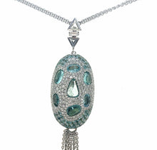 Load image into Gallery viewer, Trinity 18K Paraiba Necklace - Coomi
