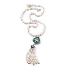 Load image into Gallery viewer, Affinity 20K Sunset Pearl Tassel Necklace - Coomi
