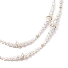 Load image into Gallery viewer, Affinity 20K Long Pearl and Diamond Necklace - Coomi
