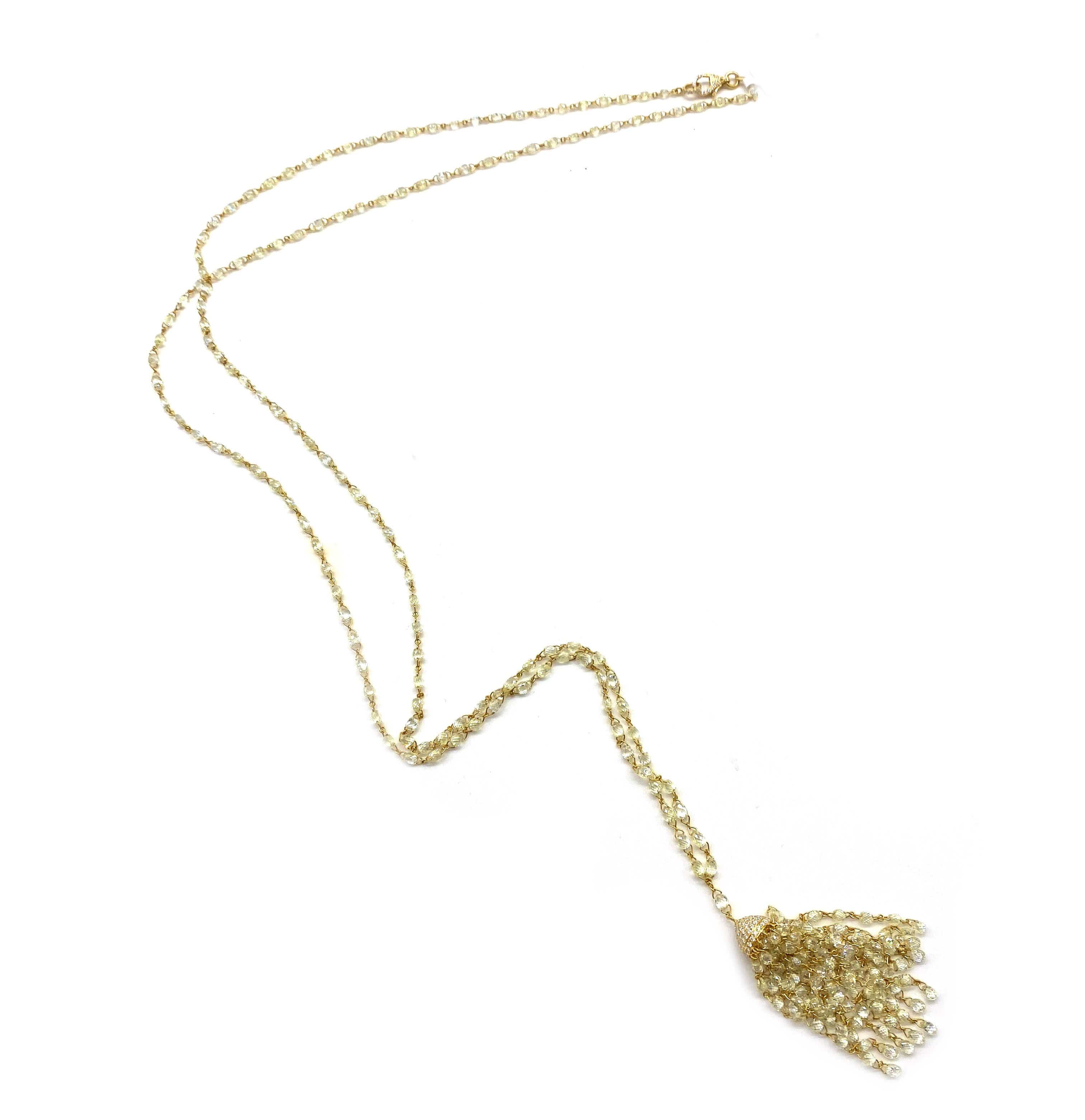 Trinity 18K Diamond Tassel Necklace - Coomi