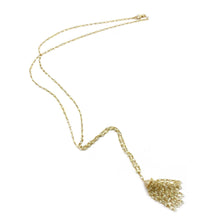 Load image into Gallery viewer, Trinity 18K Diamond Tassel Necklace - Coomi
