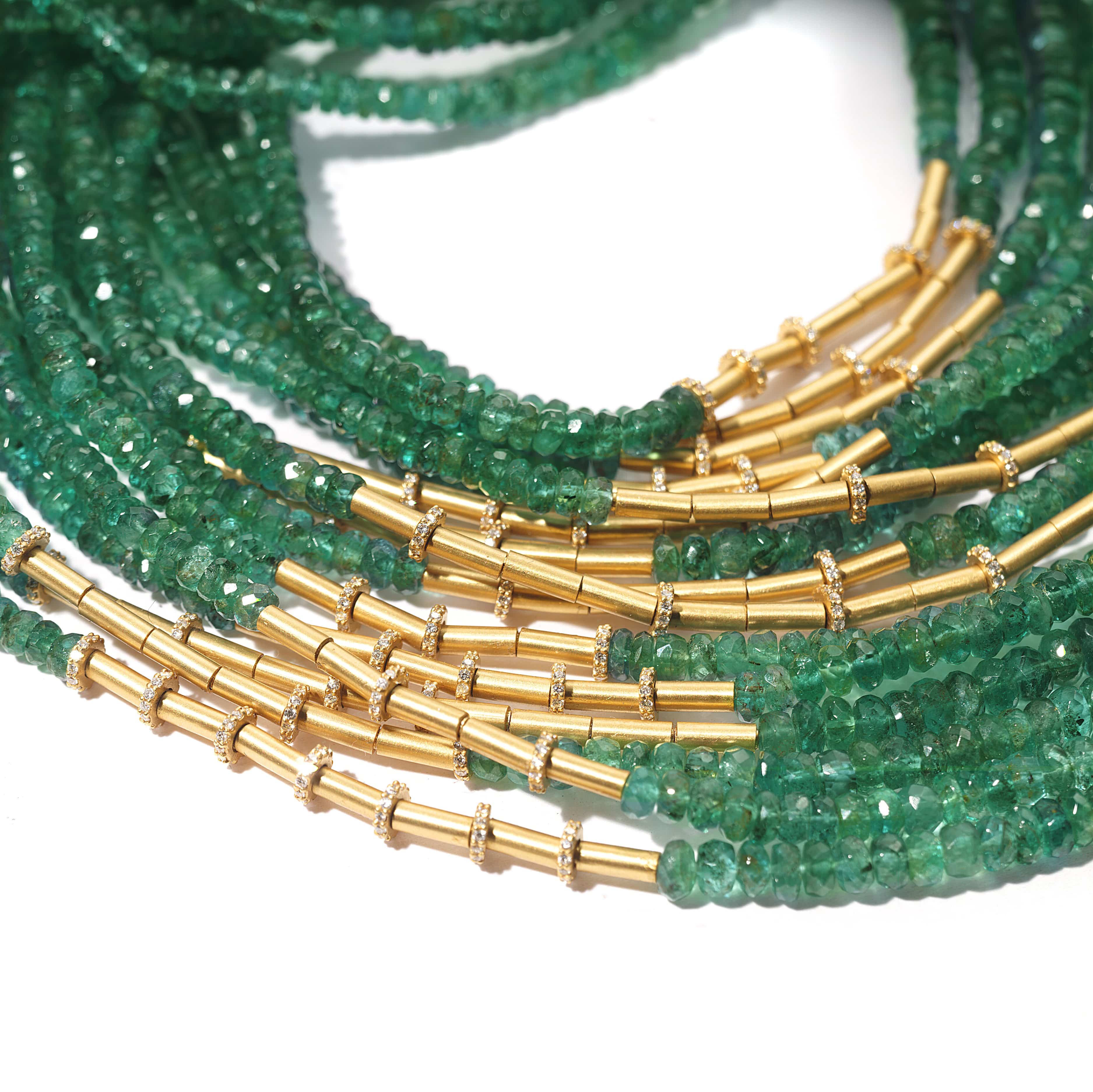Affinity 20K Emerald Twist Necklace - Coomi