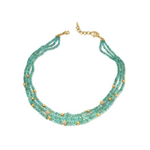 Load image into Gallery viewer, Affinity 20K Emerald and Gold Bead Necklace - Coomi
