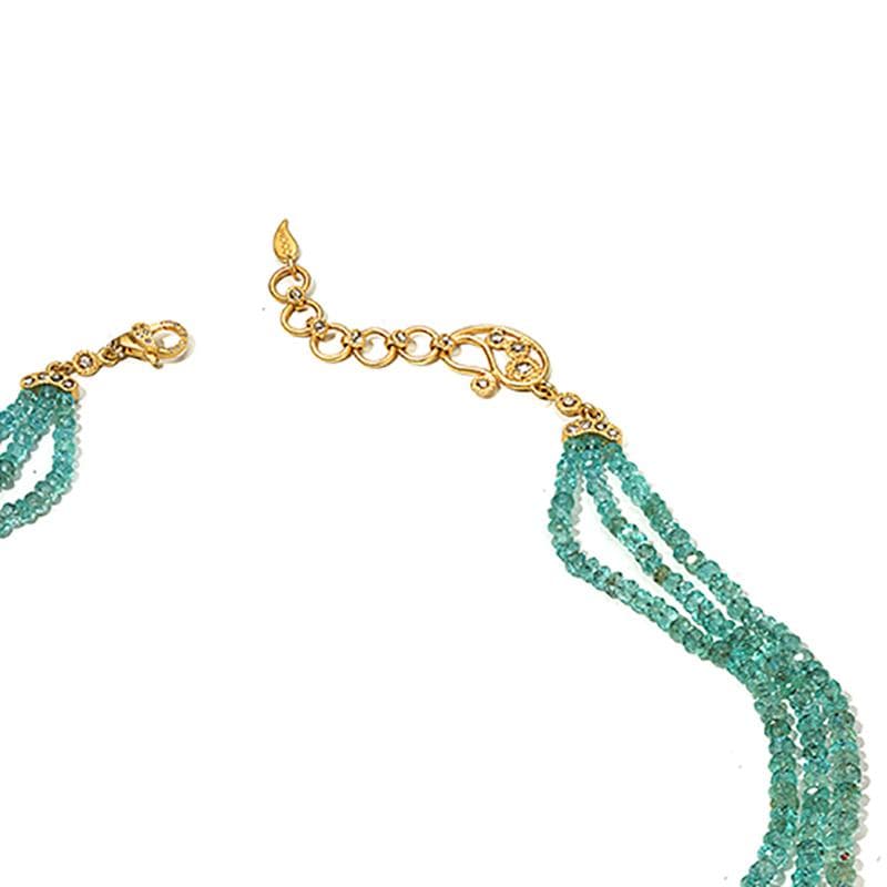 Affinity 20K Emerald and Gold Bead Necklace - Coomi