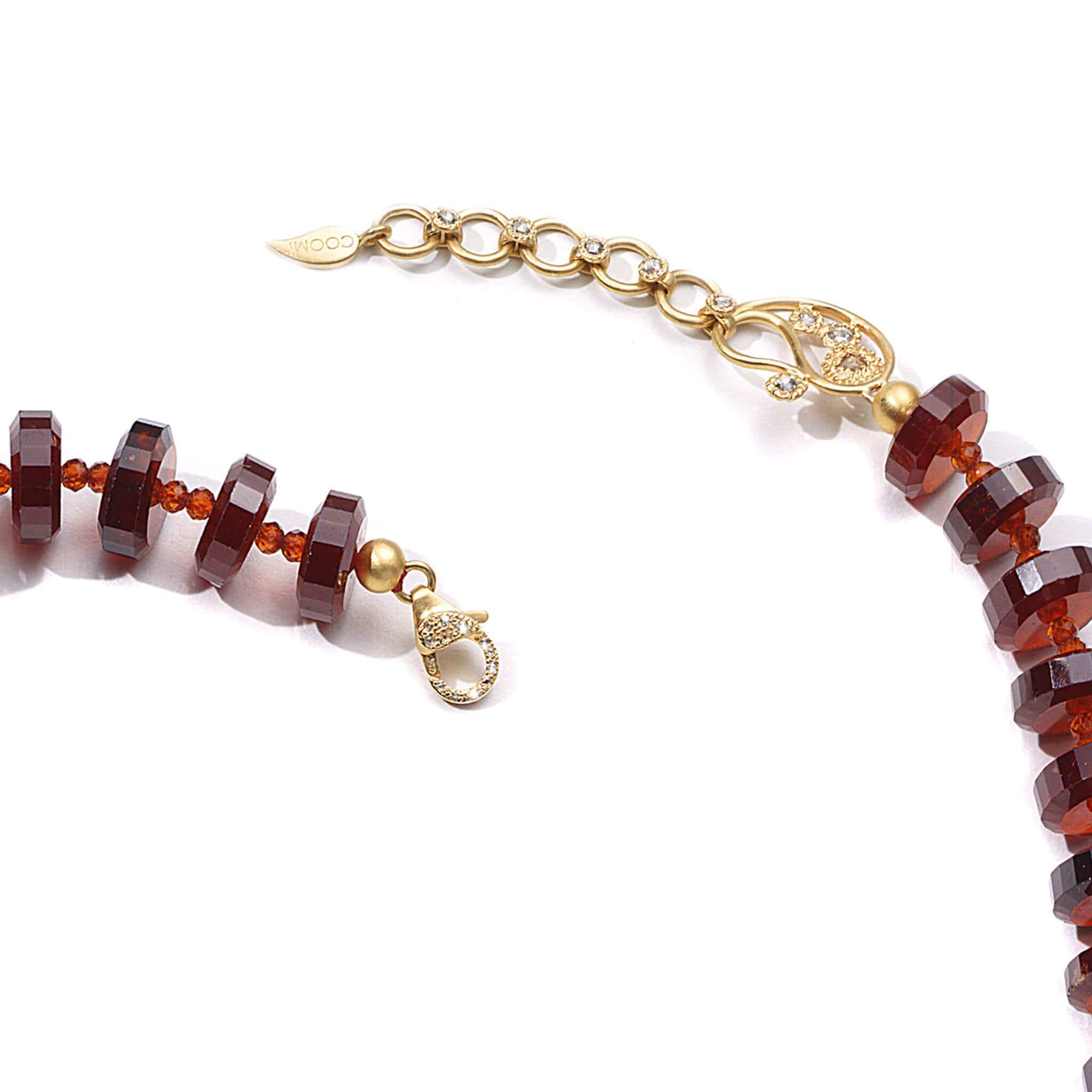 Affinity 20K Garnet Bead Necklace - Coomi