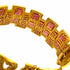 Luminosity 20K Yellow Gold Ruby Mosaic Cuff Bracelet - Coomi