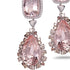 Diamond Trinity Earrings Set In 18K White Gold With Morganite - Coomi
