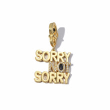 Load image into Gallery viewer, 20K &quot;Sorry Not Sorry&quot; Pendant - Coomi
