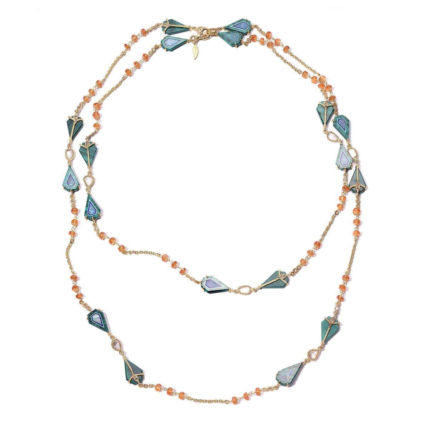 Affinity 20K Gemstone Inlay Chain Necklace - Coomi