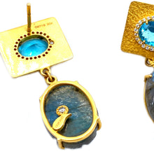 Load image into Gallery viewer, 20K Affinity Carved Labradorite Earrings - Coomi
