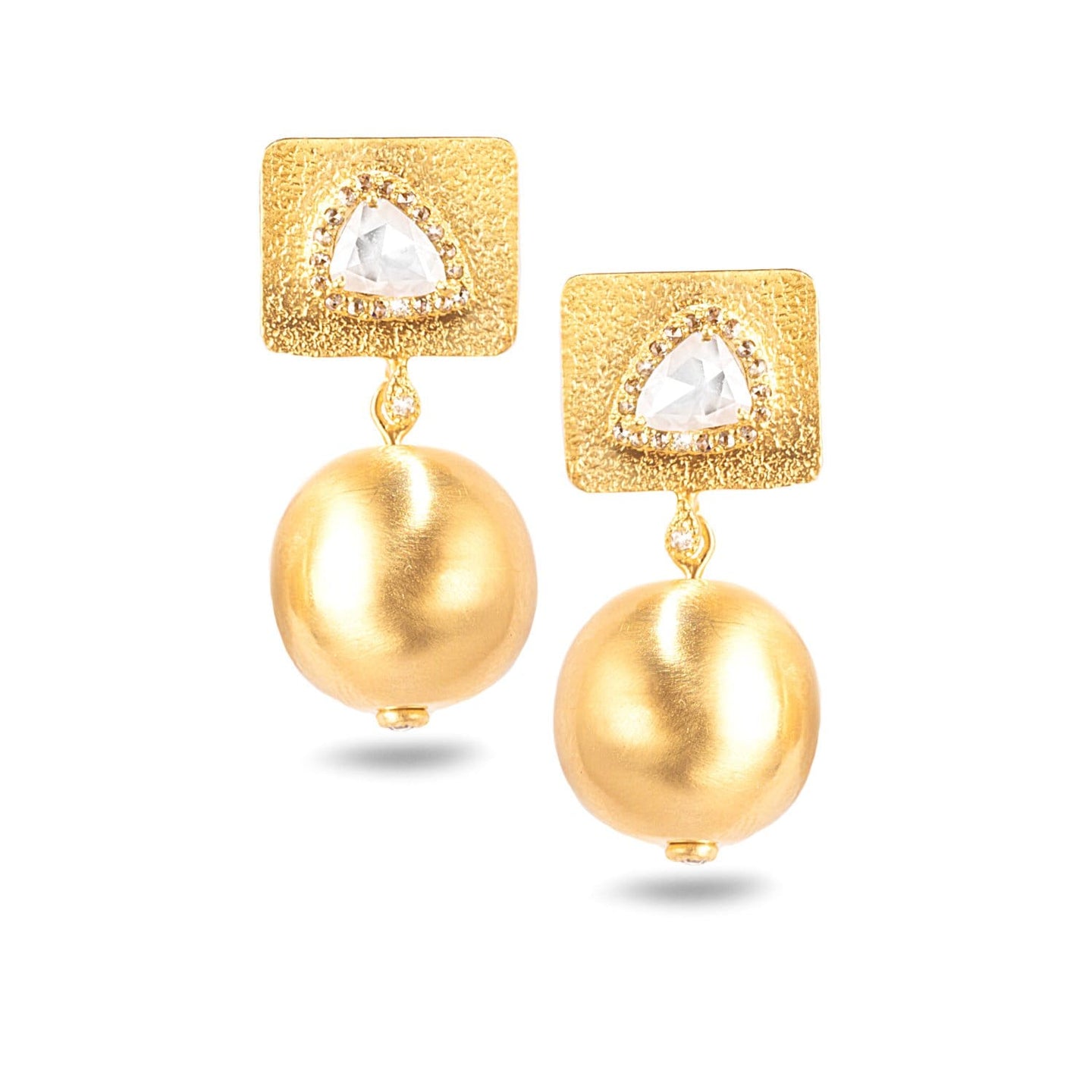 20K Affinity Pearl and Gold Earrings - Coomi