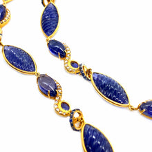 Load image into Gallery viewer, Affinity 20K Carved Iolite Necklace - Coomi
