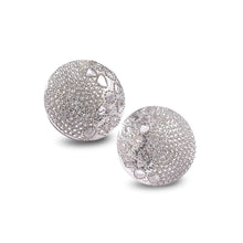 Load image into Gallery viewer, 18K Eternity Diamond Button Earrings - Coomi
