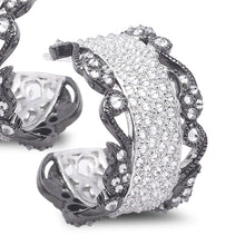 Load image into Gallery viewer, 18K Vitality Diamond Hoop Earrings - Coomi
