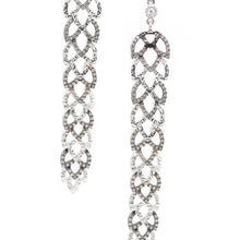 Load image into Gallery viewer, Vitality Modern Drop Earrings Set In 18K White Gold - Coomi
