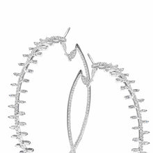 Load image into Gallery viewer, 18K Diamond Spoke Hoop Earrings - Coomi
