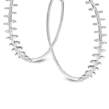 Load image into Gallery viewer, 18K Diamond Spoke Hoop Earrings - Coomi
