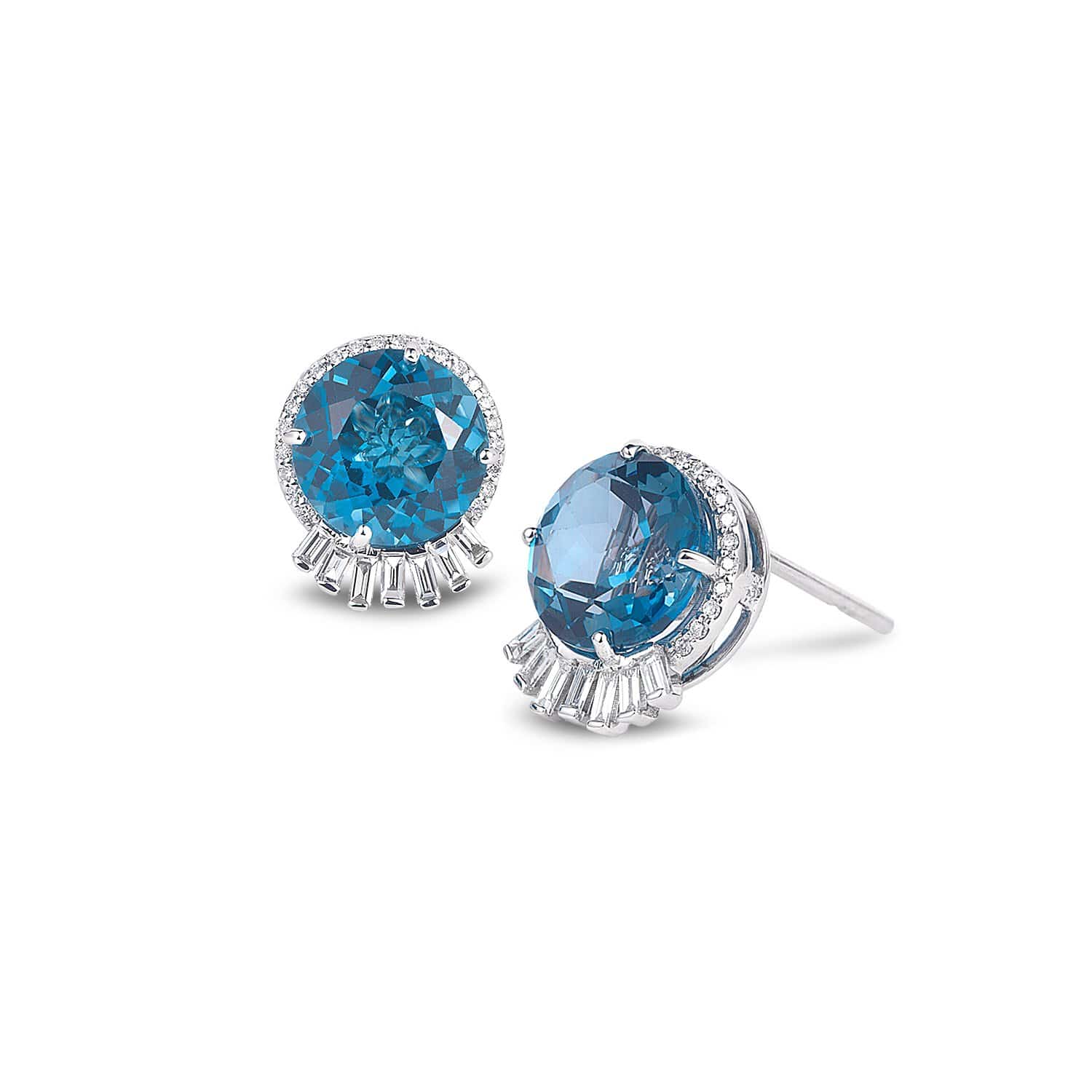 Mystic Topaz Stud Earrings