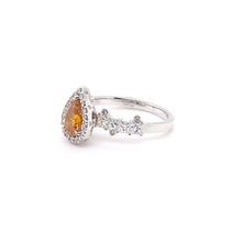 Load image into Gallery viewer, Trinity 18K White Gold Orange Diamond Ring - Coomi
