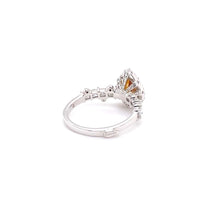 Load image into Gallery viewer, Trinity 18K White Gold Orange Diamond Ring - Coomi
