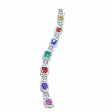 Load image into Gallery viewer, Trinity Multi-Color Stone and Diamond Bracelet - Coomi
