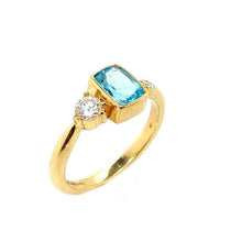 Load image into Gallery viewer, Apatite Diamond Ring - Coomi
