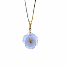 Load image into Gallery viewer, Chalcedony Carved Flower Pendant - Coomi

