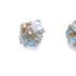 Trinity 20K Yellow Gold Carved Blue Topaz Flower Earrings - Coomi
