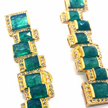 Load image into Gallery viewer, Luminosity Mosaic 20K Emerald Earrings - Coomi
