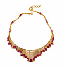 Load image into Gallery viewer, Luminosity 20K Ruby Mosaic Statement Necklace - Coomi
