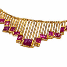 Load image into Gallery viewer, Luminosity 20K Ruby Mosaic Statement Necklace - Coomi

