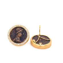 Load image into Gallery viewer, Soter Megas Coin Earrings - Coomi
